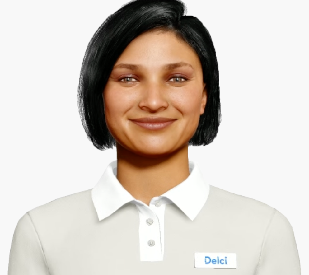 A 3D rendered digital woman.