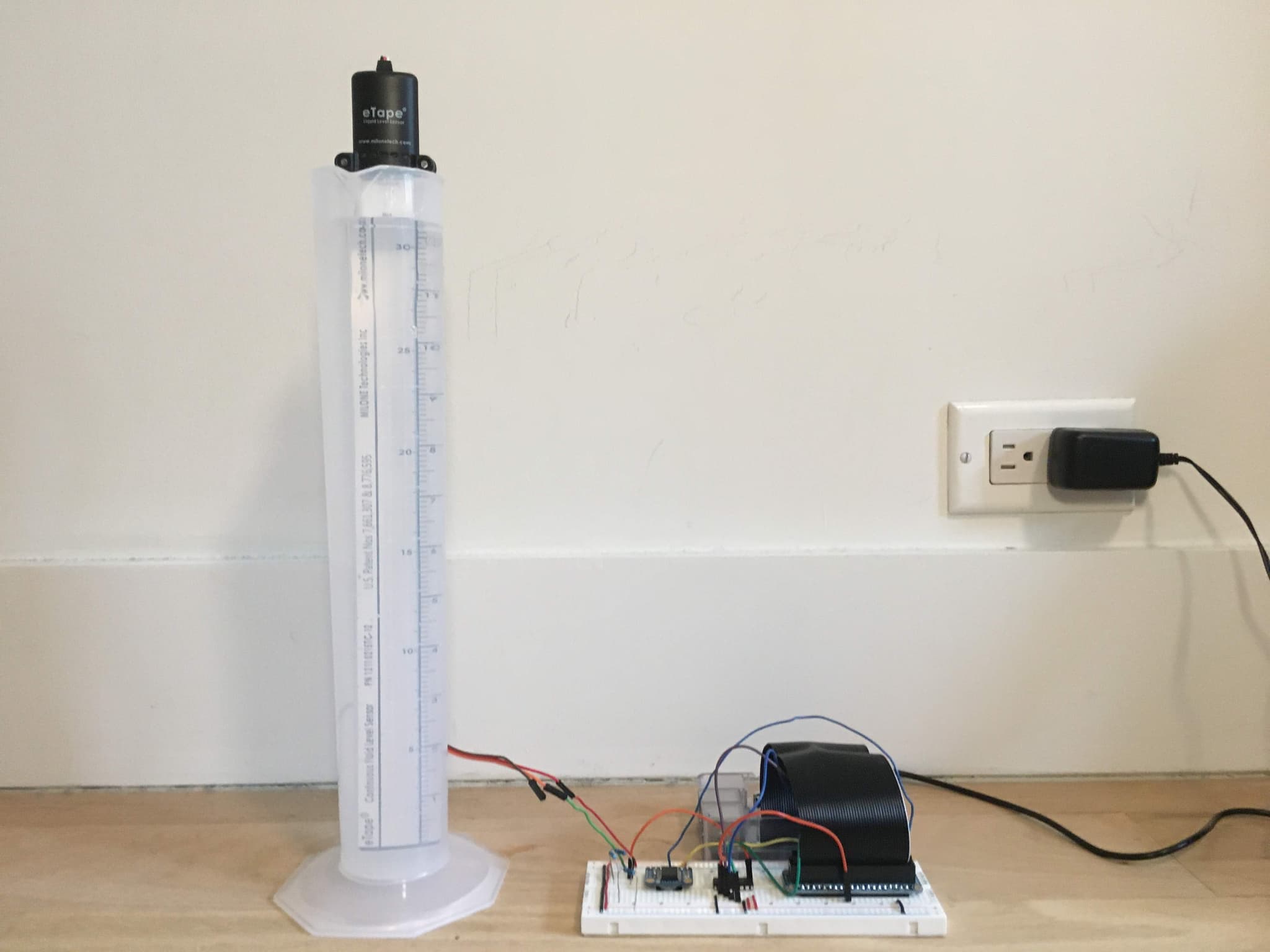Circuit connected to the flood sensor for testing purposes